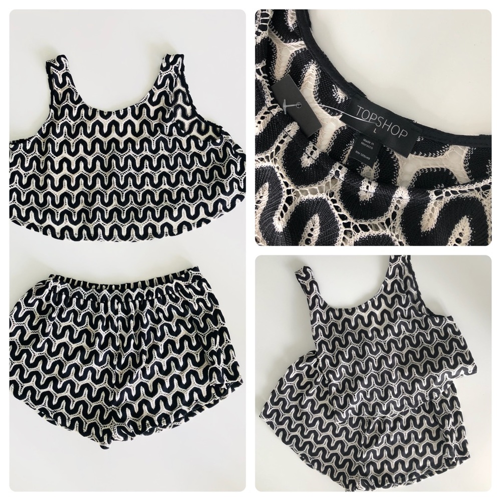 TopShop Matching Crochet Set